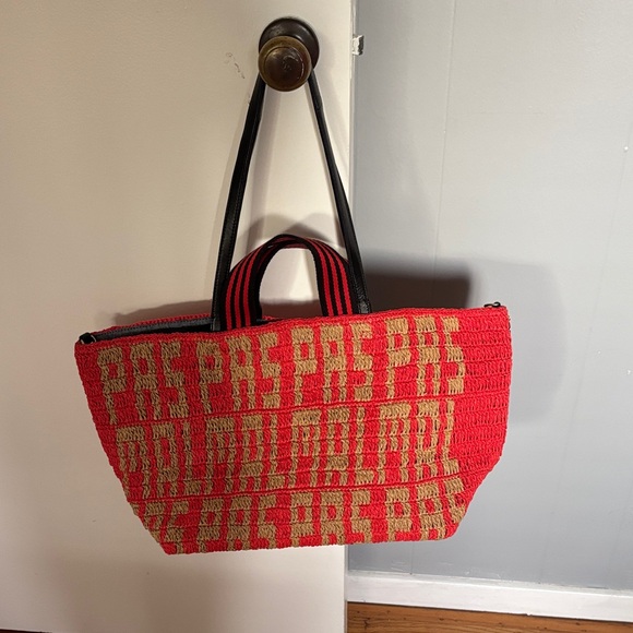 Clare V. Handbags - Clare V Pas Mal Raffia Bateau Tote Like New